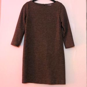 Uniqlo | Glen Plaid Wool Shift Dress